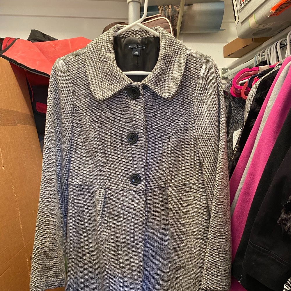 Gap Tweed Dress Coat
